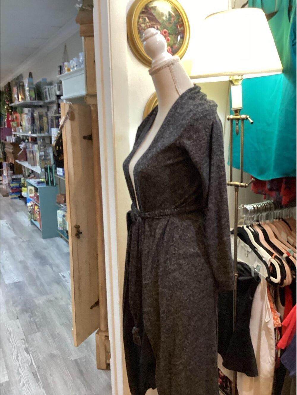 Black “a new day” long sweater XS